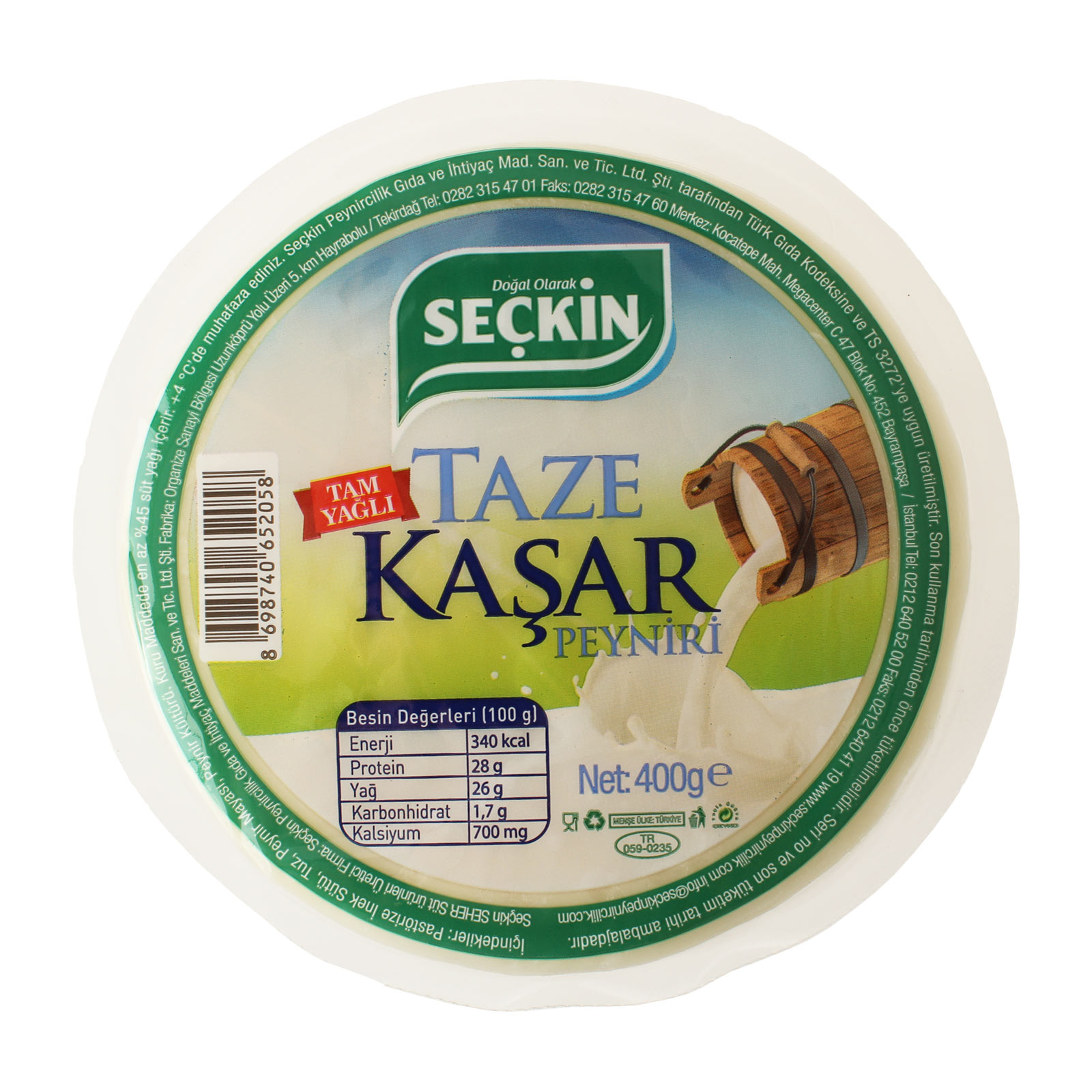 Taze Kaşar 400g